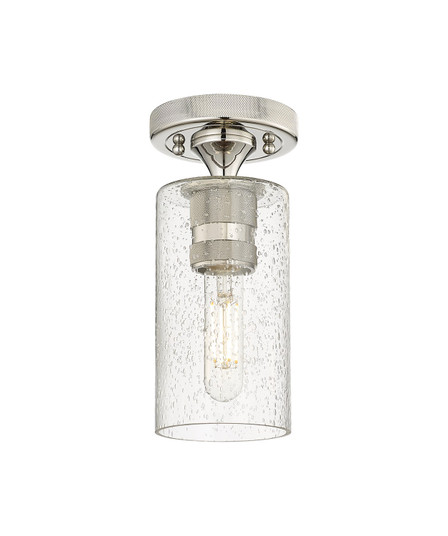 Downtown Urban One Light Flush Mount in Polished Nickel (405|4341FPNG4347SDY)