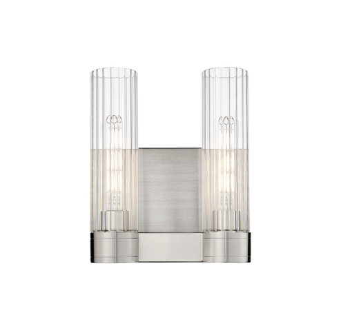 Downtown Urban Two Light Bath Vanity in Satin Nickel (405|4292WSNG42911CL)