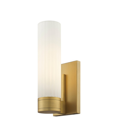 Downtown Urban One Light Wall Sconce in Brushed Brass (405|4291WBBG42911WH)