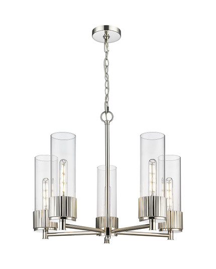 Downtown Urban LED Chandelier in Polished Nickel (405|4285CRPNG42812CL)