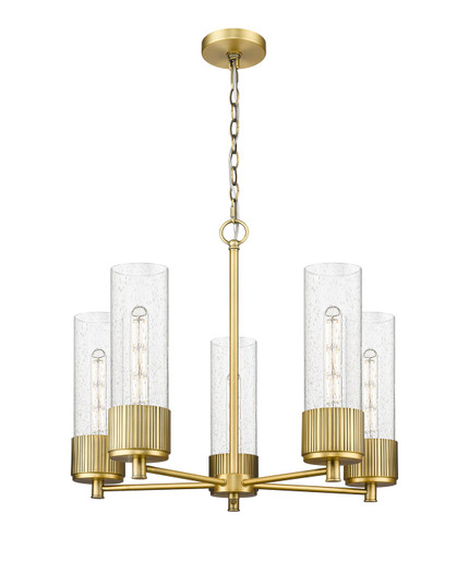 Downtown Urban LED Chandelier in Brushed Brass (405|4285CRBBG42812SDY)