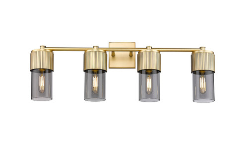 Downtown Urban Four Light Bath Vanity in Brushed Brass (405|4284WBBG4287SM)
