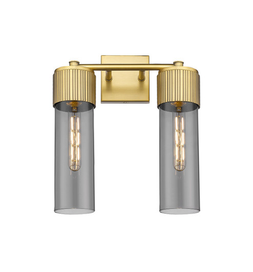Downtown Urban Two Light Bath Vanity in Brushed Brass (405|4282WBBG42812SM)
