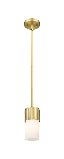 Downtown Urban One Light Pendant in Brushed Brass (405|4281SBBG4287WH)