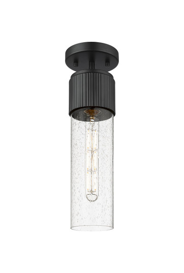Downtown Urban One Light Semi-Flush Mount in Matte Black (405|4281FBKG42812SDY)