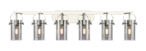 Downtown Urban Six Light Bath Vanity in Polished Nickel (405|4236WPNG4237SM)