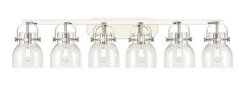 Downtown Urban Six Light Bath Vanity in Polished Nickel (405|4236WPNG4126CL)