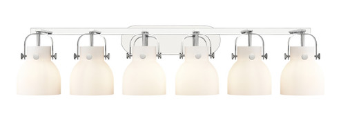 Downtown Urban Six Light Bath Vanity in Polished Chrome (405|4236WPCG4126WH)