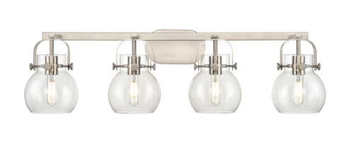 Downtown Urban Four Light Bath Vanity in Satin Nickel (405|4234WSNG4106CL)