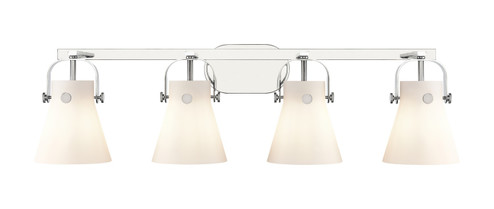 Downtown Urban Four Light Bath Vanity in Polished Chrome (405|4234WPCG4116WH)