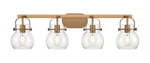 Downtown Urban Four Light Bath Vanity in Brushed Brass (405|4234WBBG4106CL)