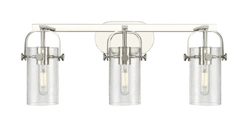 Downtown Urban Three Light Bath Vanity in Polished Nickel (405|4233WPNG4237SDY)