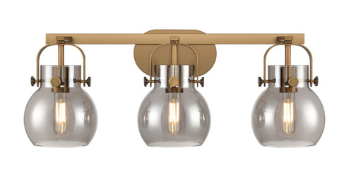 Downtown Urban Three Light Bath Vanity in Brushed Brass (405|4233WBBG4106SM)