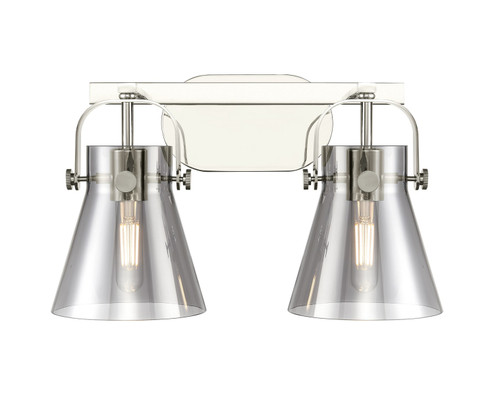 Downtown Urban Two Light Bath Vanity in Polished Nickel (405|4232WPNG4116SM)