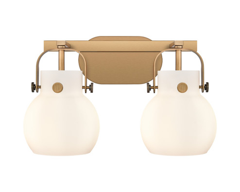 Downtown Urban Two Light Bath Vanity in Brushed Brass (405|4232WBBG4106WH)