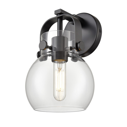 Downtown Urban One Light Wall Sconce in Matte Black (405|4231WBKG4106CL)
