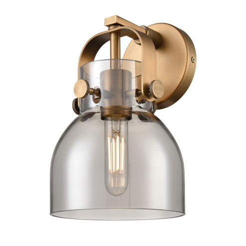 Downtown Urban One Light Wall Sconce in Brushed Brass (405|4231WBBG4126SM)