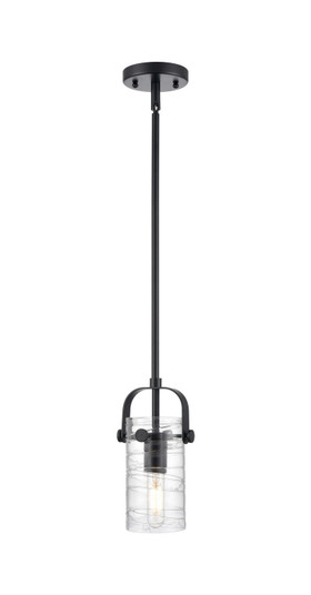 Downtown Urban One Light Pendant in Matte Black (405|4231SBKG4237DE)