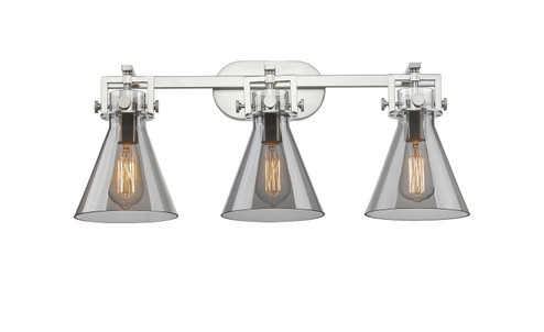 Downtown Urban Three Light Bath Vanity in Brushed Satin Nickel (405|4113WSNG4117SM)