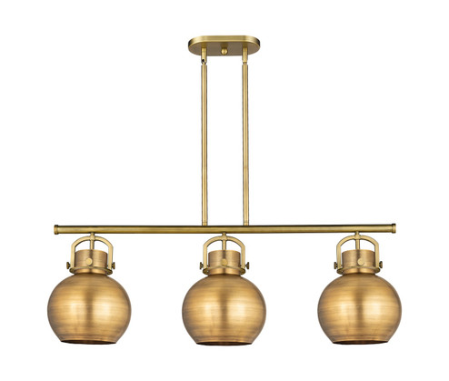 Downtown Urban Three Light Island Pendant in Brushed Brass (405|4103IBBM41010BB)