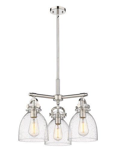 Downtown Urban Three Light Pendant in Polished Nickel (405|4103CRPNG4127SDY)