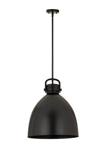 Downtown Urban One Light Pendant in Matte Black (405|4101SLBKM41216BK)