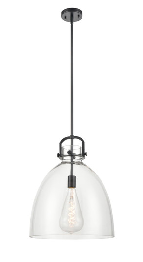 Downtown Urban One Light Pendant in Matte Black (405|4101SLBKG41216CL)