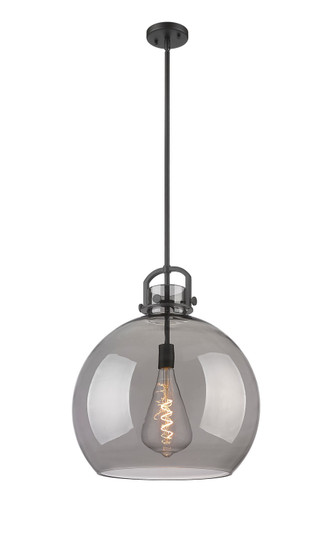 Downtown Urban One Light Pendant in Matte Black (405|4101SLBKG41018SM)