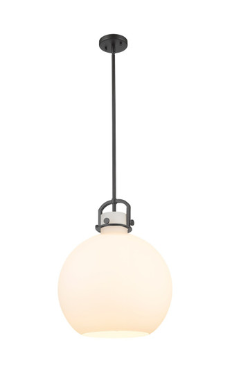 Downtown Urban One Light Pendant in Matte Black (405|4101SLBKG41016WH)