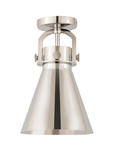 Downtown Urban One Light Semi-Flush Mount in Polished Nickel (405|4101FPNM4118PN)