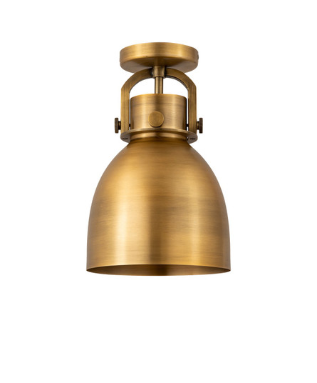 Downtown Urban One Light Semi-Flush Mount in Brushed Brass (405|4101FBBM4128BB)