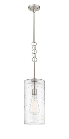 Downtown Urban One Light Mini Pendant in Brushed Satin Nickel (405|3801SSNG3818CL)