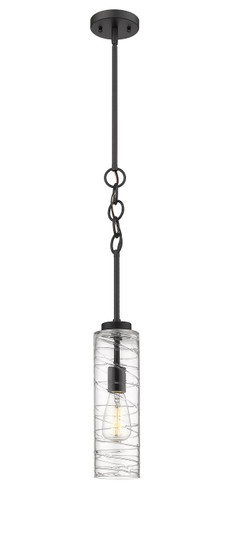 Downtown Urban LED Mini Pendant in Matte Black (405|3801SBKG3814CLLED)