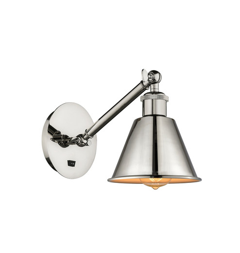 Ballston One Light Wall Sconce in Polished Nickel (405|3171WPNM8)