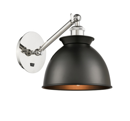 Ballston LED Wall Sconce in Polished Nickel (405|3171WPNM14BKLED)