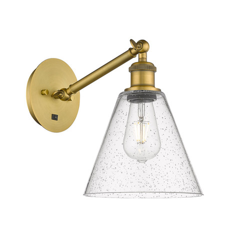 Ballston One Light Wall Sconce in Brushed Brass (405|3171WBBGBC84)