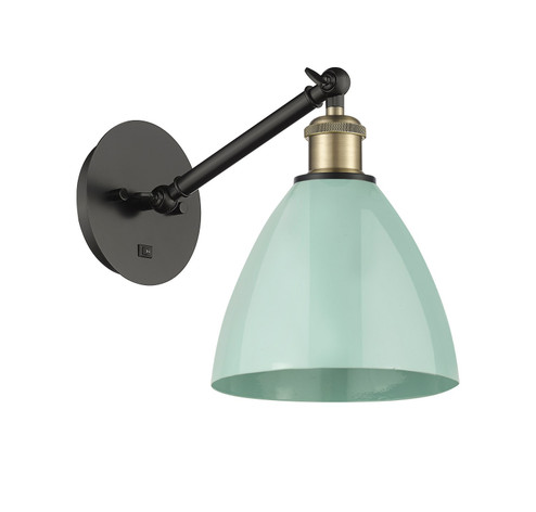Ballston One Light Wall Sconce in Black Antique Brass (405|3171WBABMBD75SF) Ballston One Light Wall Sconce in Black Antique Brass (405|3171WBABMBD75SF)