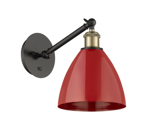 Ballston One Light Wall Sconce in Black Antique Brass (405|3171WBABMBD75RD)