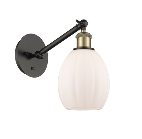 Ballston One Light Wall Sconce in Black Antique Brass (405|3171WBABG81)