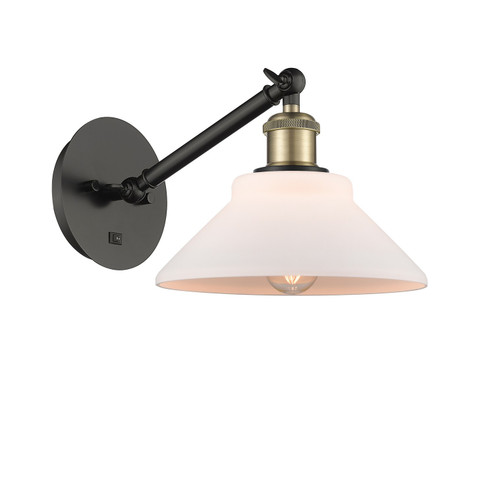 Ballston LED Wall Sconce in Black Antique Brass (405|3171WBABG131LED)
