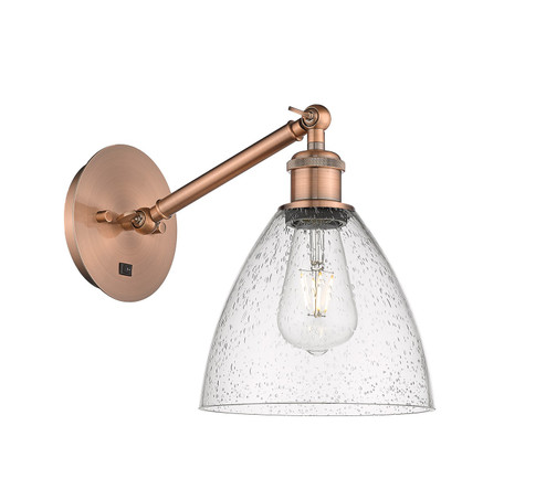 Ballston LED Wall Sconce in Antique Copper (405|3171WACGBD754LED)