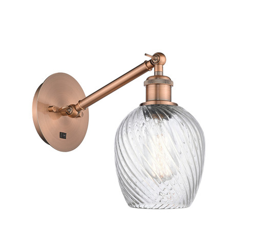 Ballston One Light Wall Sconce in Antique Copper (405|3171WACG292)