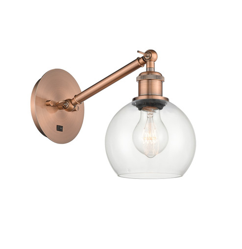 Ballston LED Wall Sconce in Antique Copper (405|3171WACG1226LED)