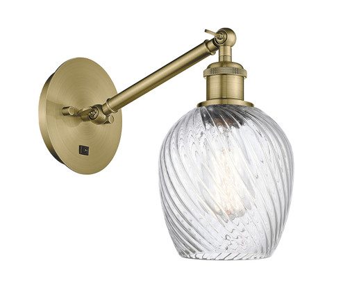 Ballston One Light Wall Sconce in Antique Brass (405|3171WABG292)