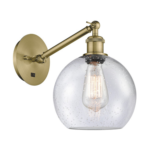 Ballston One Light Wall Sconce in Antique Brass (405|3171WABG1248)