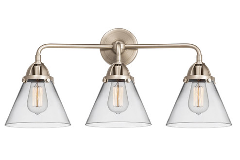 Nouveau 2 Three Light Bath Vanity in Brushed Satin Nickel (405|2883WSNG42)