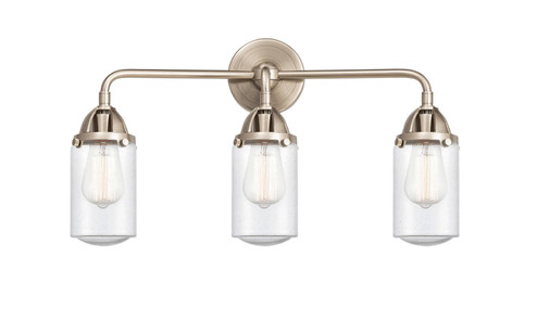 Nouveau 2 Three Light Bath Vanity in Brushed Satin Nickel (405|2883WSNG314)