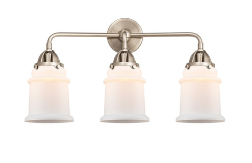 Nouveau 2 Three Light Bath Vanity in Brushed Satin Nickel (405|2883WSNG181)