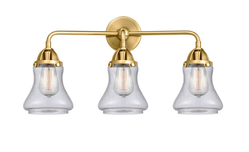 Nouveau 2 Three Light Bath Vanity in Satin Gold (405|2883WSGG194)
