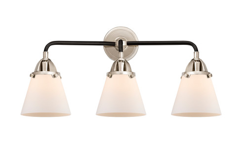 Nouveau 2 Three Light Bath Vanity in Black Polished Nickel (405|2883WBPNG61)